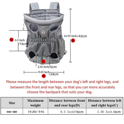 Dog Carrier Hiking Travel Backpack