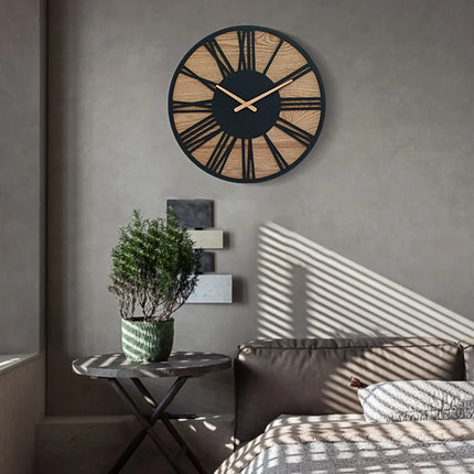Nordic Home Decor Retro Metal Wall Clock