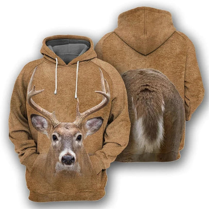 Men Autumn 3D Animal Hoodies