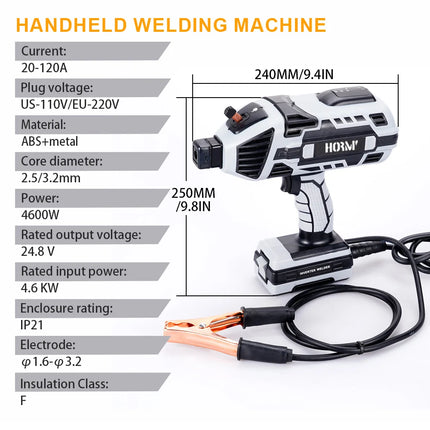 Electric 4600W Handheld Portable Welding Tools