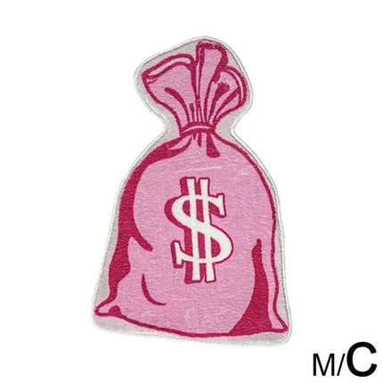 Money Shaped Irregular Unique Floor Mat