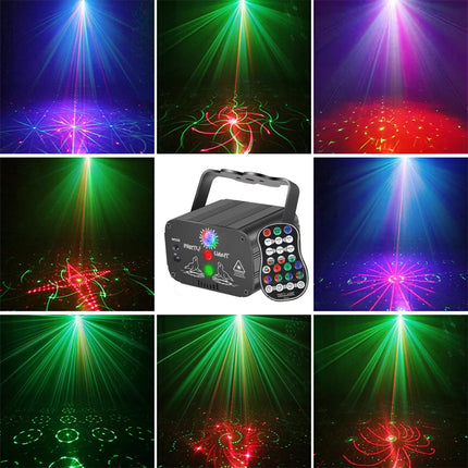 USB Rechargeable Mini RGB Disco LED Laser Light Projector