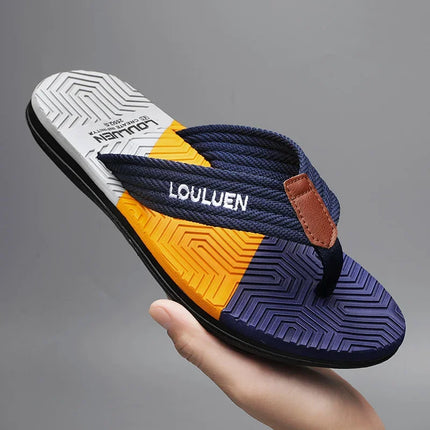 Men Outdoor Beach Multicolor Flip Flops