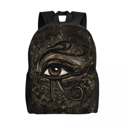 Student Male Female Eye of Horus Egyptian Style 3D Laptop Backpacks