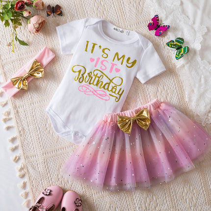 Baby Girl Summer 1st Birthday Party Dress