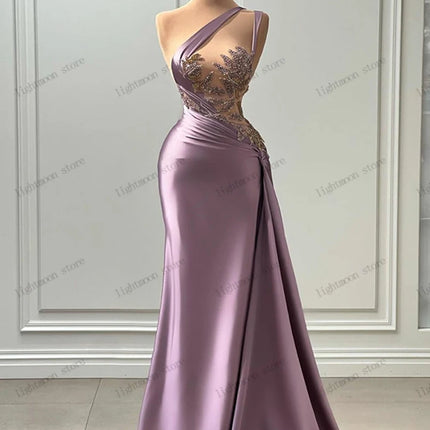 Women 2024 Satin Prom Evening Dress