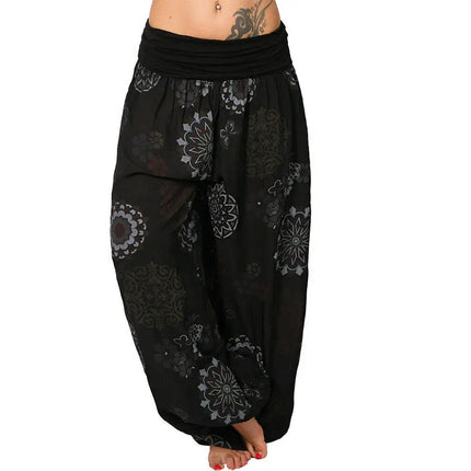 Women Summer Floral Harem Fashion Pants