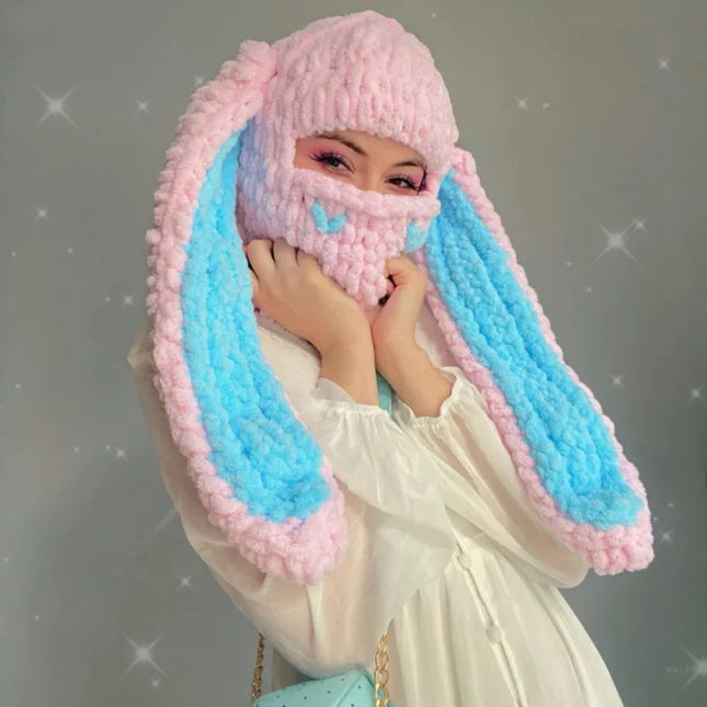 Cyberpunk Rabbit Hat Motorcycle Balaclava