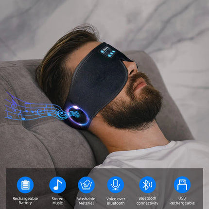 Wireless Bluetooth 3D Eye Adjustable Sleep Mask