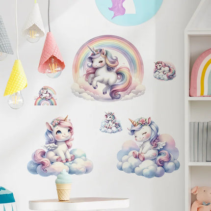 Girls Room 3D Unicorn Wall Stickers