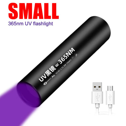 Mini LED UV Blacklight Inspection Flashlight