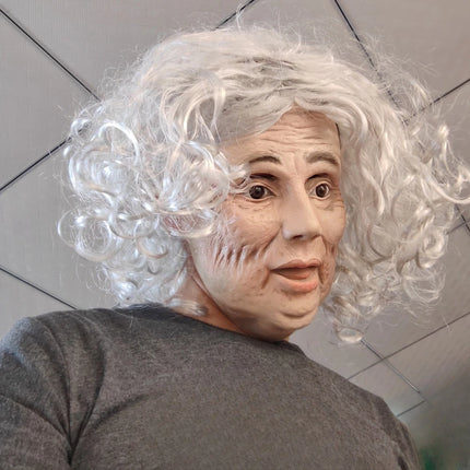 Men Halloween Old Lady Mask