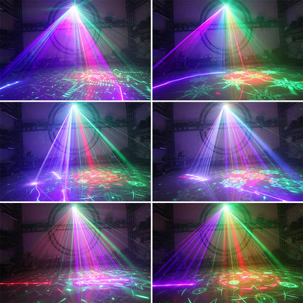 500mw RGB LED Laser Beam Line 2in1 Projector Disco Holiday Party Light