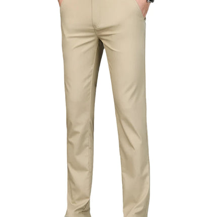 Men Bamboo Fiber Business Casual Pants