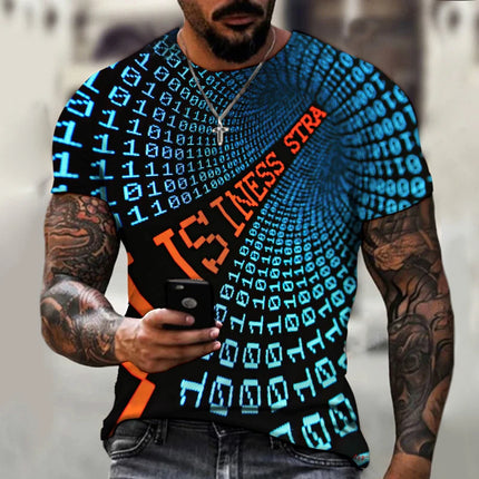 Men Vertigo 3D Summer Short Tees – Mad Fly Essentials