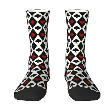 Men 3D Poker Party Crew Socks