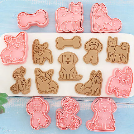 Cartoon Cookie Cutter 3D 8Pcs Birthday Party Baking Accessories