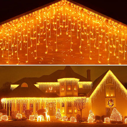 LED Icicle Outdoor Christmas String Lights