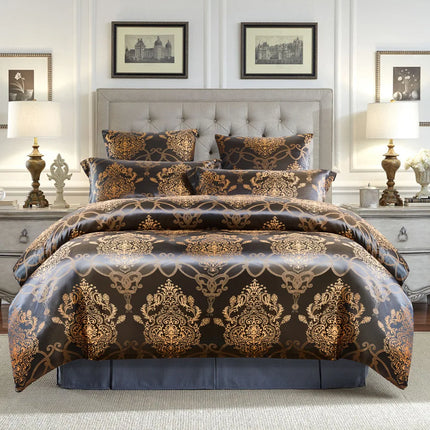 European Jacquard Satin Duvet Bedding Sets