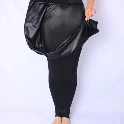 Women Plus Leather Slim Clubwear leggings