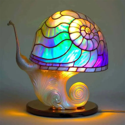 Vintage Bohemian Mushroom Resin LED Desk Lamp