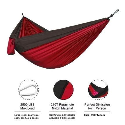  Portable Outdoor Camping Parachute Hammock