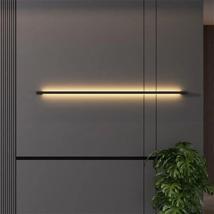 Minimalist Long LED Bar Lamp Bedside Bedroom Indoor Wall Sconce