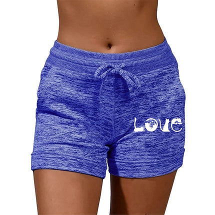 Women Love Cat Summer Yoga Fitness Shorts