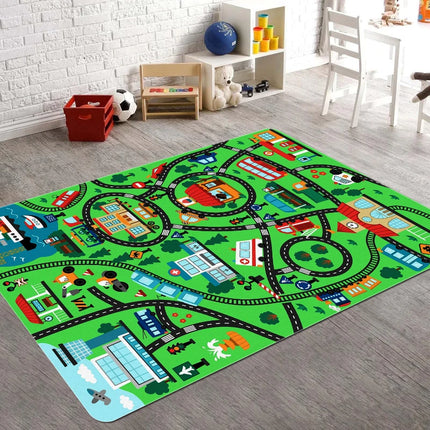 Kids Cartoon Frog Game Floor Mat