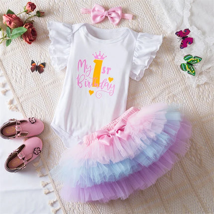 Baby Girl Summer 1st Birthday Party Dress