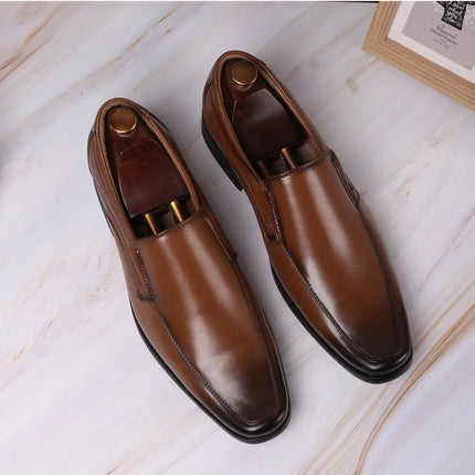 Men Black Brown Oxford Business Casual Wedding Loafers