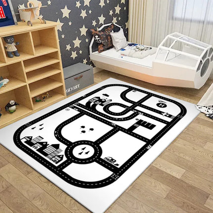 Kids Crawl Road Traffic Route Floor Map