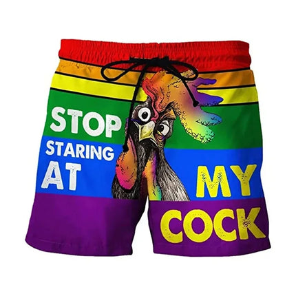 Men Funny Banana Crab Animal 3D Boardshorts