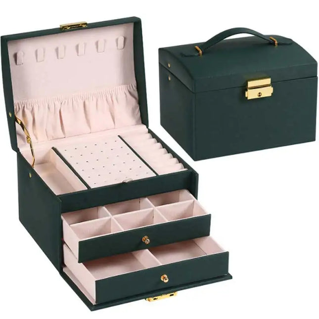 Large Capacity 3 Drawer Jewelry Storage Box