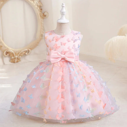 Baby Girl Sleeveless Sequin Birthday Princess Party Dress