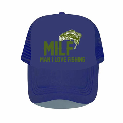 Men Love Fishing Vintage Trucker Hats