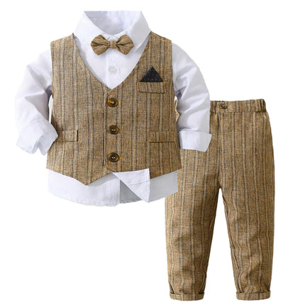 Boy Gentleman Bow Tie 4pc Tuxedo Sets