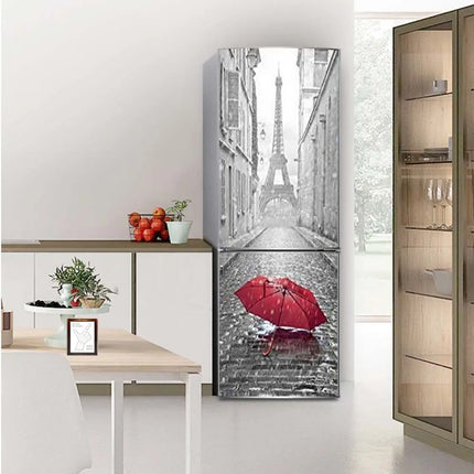 Rustic Animal Cat Refrigerator 3D Door Wall Stickers