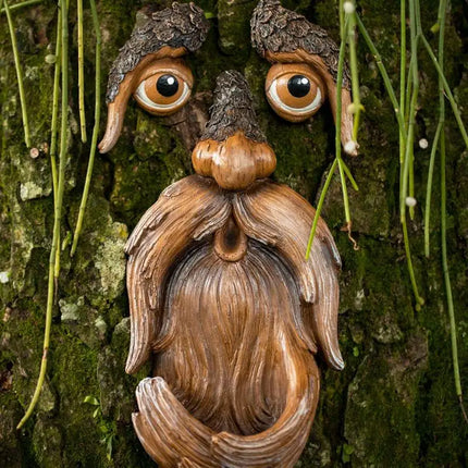 Unique Tree Face Wild Bird Feeder Garden Decor