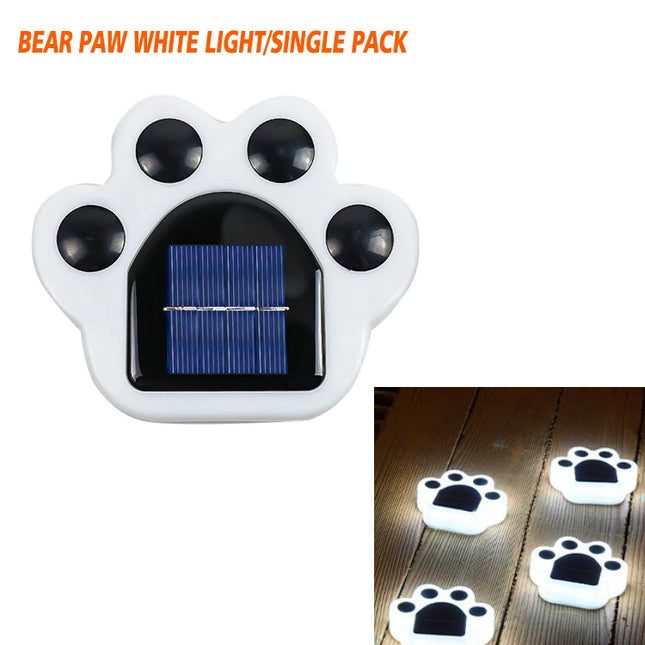 Solar Bear Paw Waterproof Garden Patio Light