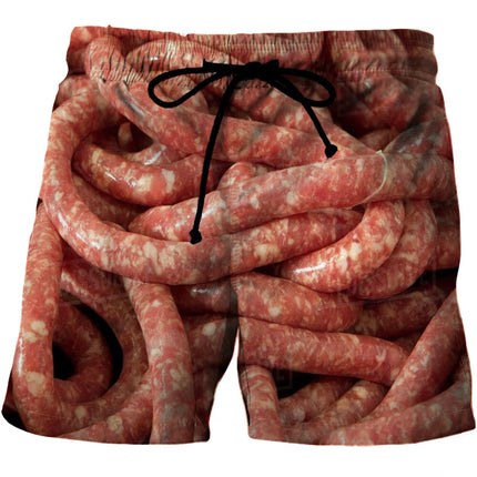 Men Gourmet Food 3D Graphic Boardshorts