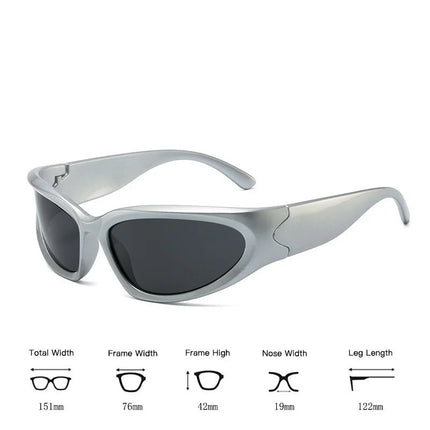 Men 2024 Punk UV400 Sunglasses