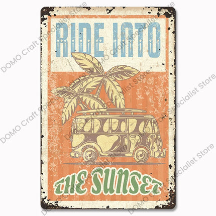 Vintage Beach Aloha Tiki Bar California Party Decor
