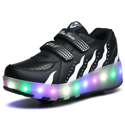 Girl Fashion Luminous LED Skate Sneakers