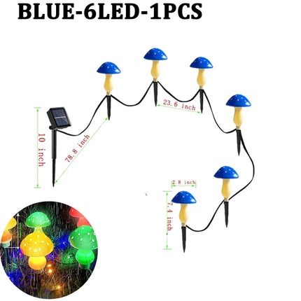 Solar Outdoor Garden Pathway Mushroom Light Sets