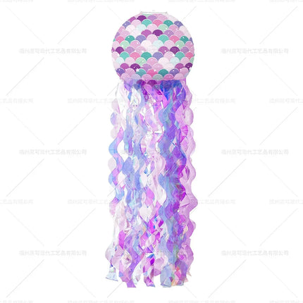Mermaid Jellyfish Theme Paper Lantern Decor Birthday Party Supplies