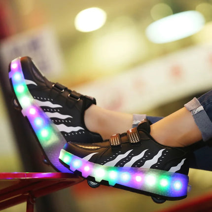 Girl Fashion Luminous LED Skate Sneakers