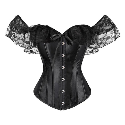 Women Black Red Gothic Shapewear Corset