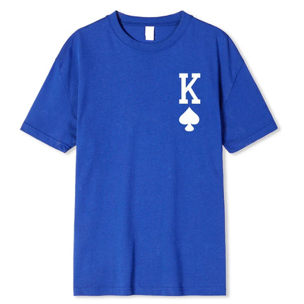 Men Poker Playing Short Ace Summer Shirts