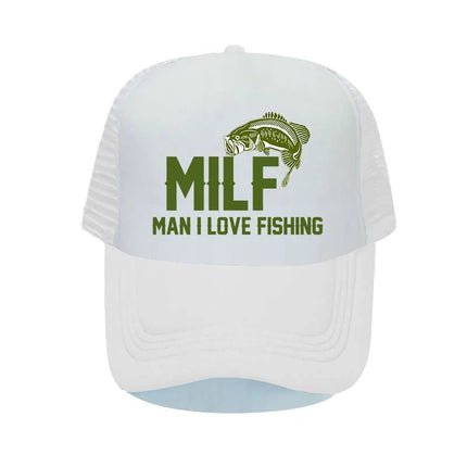 Men Love Fishing Vintage Trucker Hats